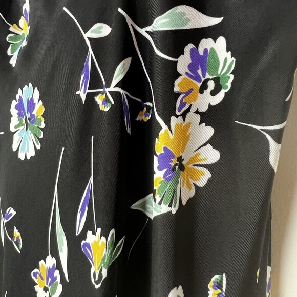 Nicholas NWOT Nina Dress Danbury Floral Maxi Black Blue Women’s 14 - Picture 7 of 16